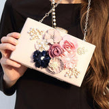 Floral Party Clutch Bag Wedding Evening Handbags