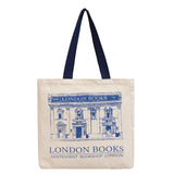 London Bookshop Print Canvas Women Clutch Purse Large Capacity