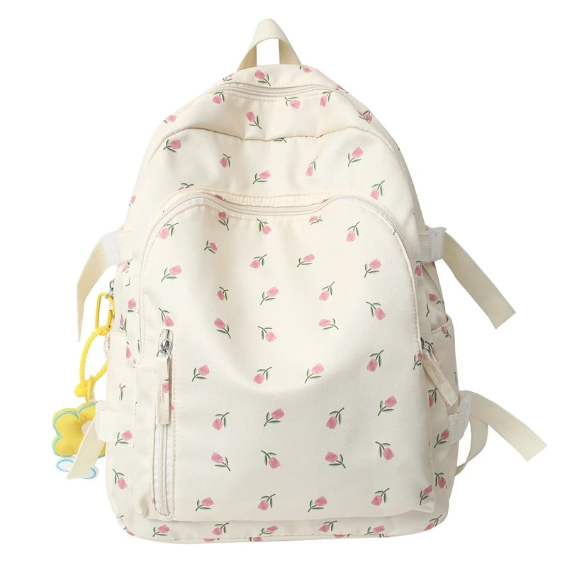 Women College Student Backpack Large Capacity Travel Laptop Bag