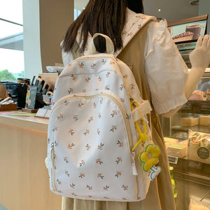 Women College Student Backpack Large Capacity Travel Laptop Bag