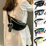 Women Colorful Waist Fanny Pack Belt Bag Girls Pouch Hip Bum Bag Ladies