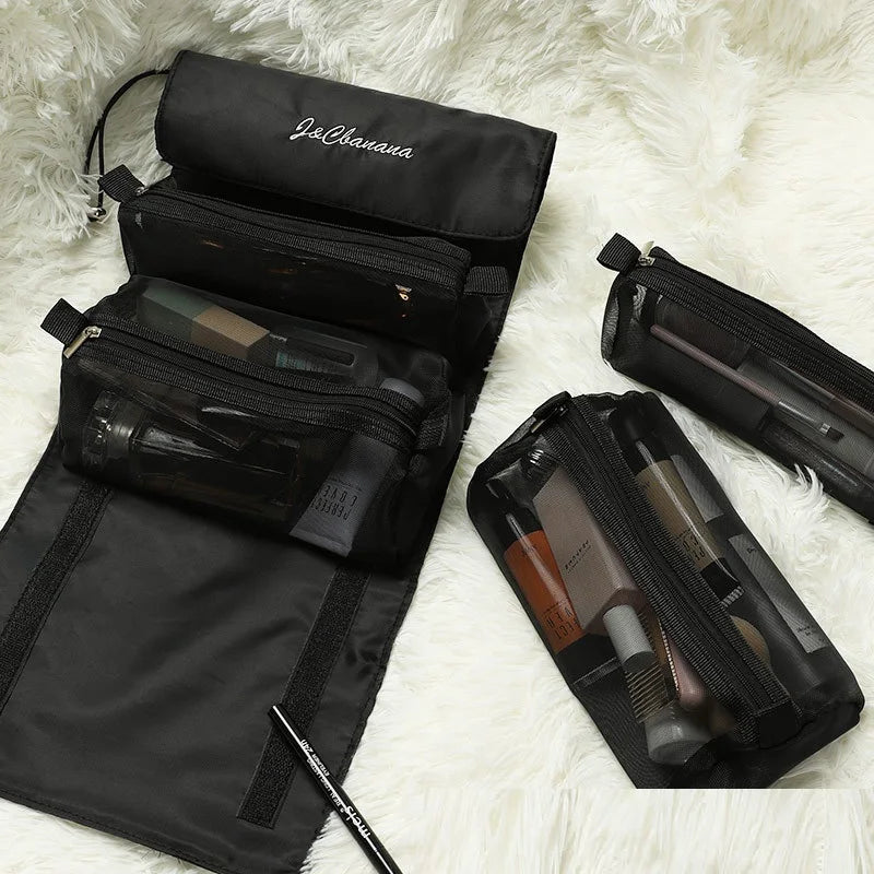 Women Cosmetic Bag 4PS Multifunction Travel Wash Bag Large Storage P