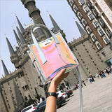 Women Composite Bag Holographic Laser Messenger Bags