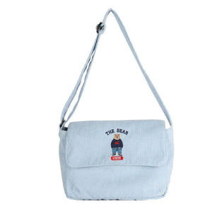Vintage Style Corduroy Bag Small Satchel