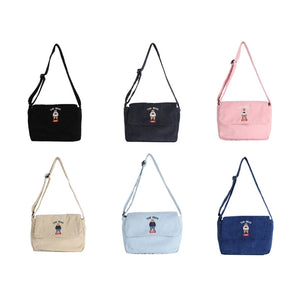 Vintage Style Corduroy Bag Small Satchel