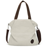 Women Corduroy Canvas Tote Shoulder Bag Foldable Reusable Shopping Bags