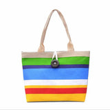 Women Corduroy Tote Bag Foldable Reusable Shopping Handbag