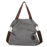 Women Corduroy Canvas Tote Casual Shoulder Bag Foldable Shopping Beach Bag
