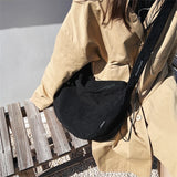Women Corduroy Medium Size Pouch Sling Bag