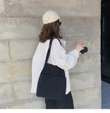 Corduroy Shopping Bag Female Canvas Cloth Shoulder Bag