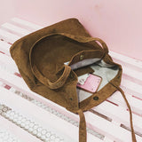 Corduroy Shopping Bag Canvas Shoulder Bag