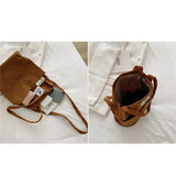 Corduroy Shoulder Bags Crossbody Tote for Women