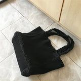 Corduroy Shoulder Bag Big Capacity Tote All-match Handbag Femme Shopping