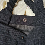 Corduroy Shoulder Bag Big Capacity Tote All-match Handbag Femme Shopping