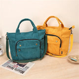Corduroy Shoulder Tote Casual Handbag Canvas Messenger Bag