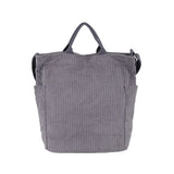 Corduroy Tote Handbag Women Large Capacity Shoulder Bag