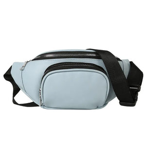 Women Corduroy Waist Bag Ladies Canvas Fanny Pack Money Phone Chest Bag