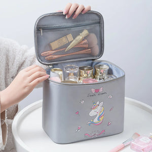 Large Capacity Women Cosmetic Bag Waterproof Makeup Case Travel Organizer
