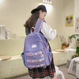 Cotton Backpack Travel Mochila College School Bag Laptop Bagpack Bookbag