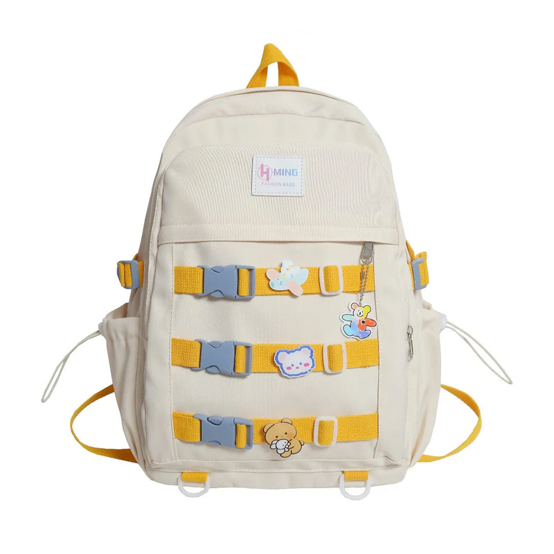 Cotton Backpack Travel Mochila College School Bag Laptop Bagpack Bookbag