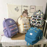 Cotton Backpack Travel Mochila College School Bag Laptop Bagpack Bookbag