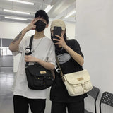 Women Cotton Bucket Pouch Tooling Postman Handbag Totes