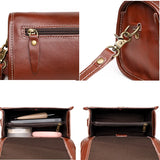Women Cow Leather Shoulder Crossbody Bag Small Solid Leather Handbag