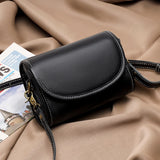 Women Cow Leather Shoulder Crossbody Bag Small Solid Leather Handbag