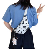 Cow Print Waist Bag Fanny Pack Sport Hip Purse Satchel Belly Band Belt Bag