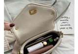 Women Crescent Chain Underarm Shoulder Bag Female Pu Leather Handbag Crossbody B