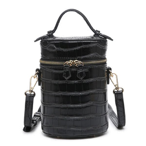 Women Crocodile Pattern Tote Box Bag Cross Body Hot Ins Bag