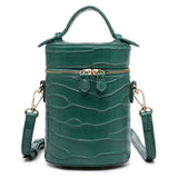Women Crocodile Pattern Tote Box Bag Cross Body Hot Ins Bag