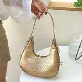 Crocodile Pattern Underarm Bag for Women
