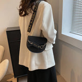 Women Crossbody Bag Saddle Shoulder Bags with Wide Strap