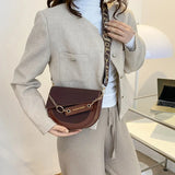 Women Crossbody Bag Saddle Shoulder Bags with Wide Strap