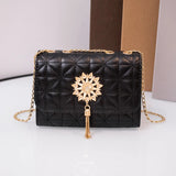Women Crossbody Bag Diamonds Handbag Shoulder Bags Tassel Purse Embroidery