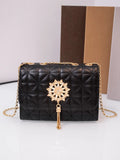 Women Crossbody Bag Diamonds Handbag Shoulder Bags Tassel Purse Embroidery