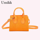 Women Crossbody Bag Casual Zipper Small Handbags Solid Flocking PU Leather
