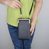Women Crossbody Bag Lychee Texture Waterproof Faux Leather Zipper Messenger