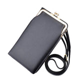 Women Crossbody Bag Lychee Texture Waterproof Faux Leather Zipper Messenger