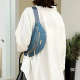 Women Crossbody Bag Large Capacity Chest Bag Waistbag Fanny Pack
