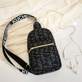 Retro Printing Texture Crossbody Bag Sling Messenger Bag