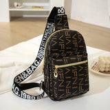 Retro Printing Texture Crossbody Bag Sling Messenger Bag