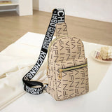 Retro Printing Texture Crossbody Bag Sling Messenger Bag