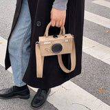 Women Matte Crossbody Bag Tote Handbag with Adjustable Straps
