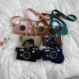 Women Matte Crossbody Bag Tote Handbag with Adjustable Straps