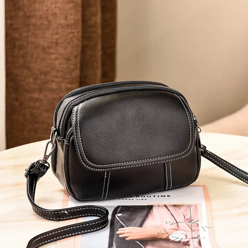 Women Small Crossbody Bag PU Leather Shoulder Handbag