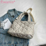 Winter Nylon Crossbody Bag Quilted Ladies Large Tote