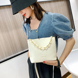 Women Crossbody Bag Chain Handbag Faux Leather Shoulder Purse