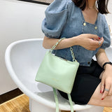 Women Crossbody Bag Chain Handbag Faux Leather Shoulder Purse